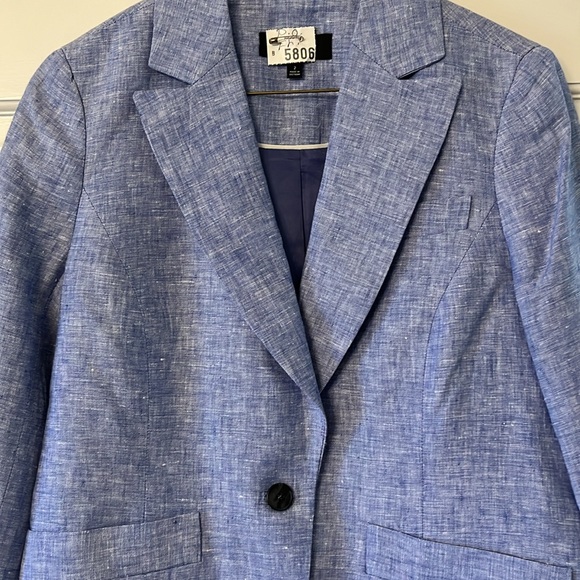 Adorable Talbots Linen Jacket Freshly Dry Cleaned Excellent Condition - Picture 4 of 10